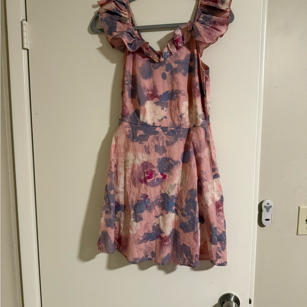 Wild Fox Floral Pink and Purple Dress